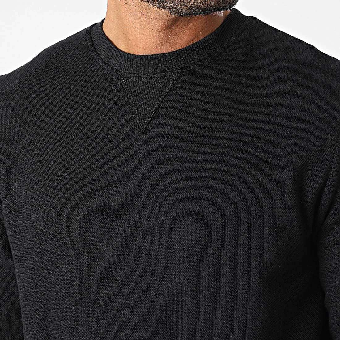 Meilleur prix 🔥 Sweat Crewneck 7902 Noir de Classic Series ✔️ 4 Meilleur prix 🔥 Sweat Crewneck 7902 Noir de Classic Series ✔️ – Image 2