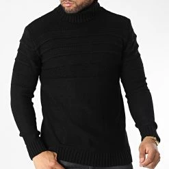 Meilleure affaire 🛒 Pull Col Roulé T3832 Noir de Classic Series 🔔 -HautStyle Boutique classic series 346035 T3832 SIYAH 20221031T124000 03