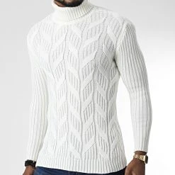 Meilleure vente ⭐ Pull Col Roulé T3843 Beige de Classic Series 👏