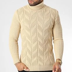 Les meilleures critiques de ⭐ Pull Col Roulé T3843 Beige de Classic Series 🔥 -HautStyle Boutique classic series 346040 T3843 KREM 20221031T140951 03