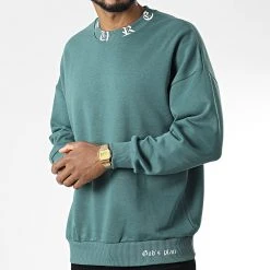 Acheter 😉 Sweat Crewneck 22-K030 Bleu Pétrole de Classic Series ✨