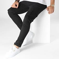 Grosses soldes ⭐ Pantalon Cargo DP9090 Noir de Classic Series ✔️ -HautStyle Boutique classic series 347282 DP9090 001 20221124T090705 03