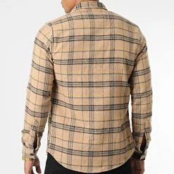 Meilleure affaire ❤️ Surchemise Carreaux Y-2242 Beige de Classic Series ⭐ -HautStyle Boutique classic series 348554 Y 2242 07 20221128T141212 04