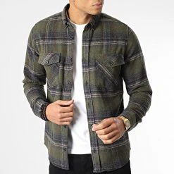 Acheter 👍 Surchemise Carreaux Y-2242 Vert Kaki de Classic Series ✨ -HautStyle Boutique classic series 348555 Y 2242 05 20221128T141149 03