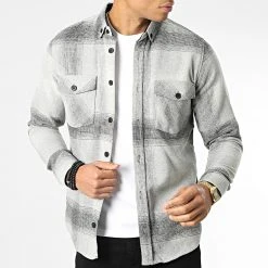 Meilleure affaire 🌟 Surchemise Carreaux Y-2042 Gris Chiné de Classic Series 🔥 -HautStyle Boutique classic series 348570 Y 2042 08 20221128T141131 03