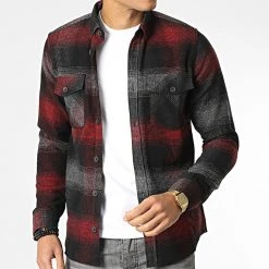 Vente flash ⭐ Surchemise Carreaux Y-2242 Noir Bordeaux de Classic Series ✔️ -HautStyle Boutique classic series 348571 Y 2242 06 20221128T140945 03