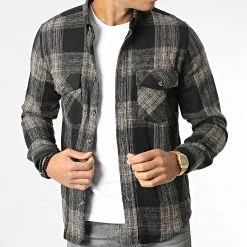Grosses soldes 👍 Surchemise Carreaux Y-2241 Noir de Classic Series 🎉