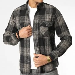 Grosses soldes 👍 Surchemise Carreaux Y-2241 Noir de Classic Series 🎉 -HautStyle Boutique classic series 348575 Y 2241 01 20221128T140923 03