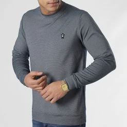 Top 10 🤩 Sweat Crewneck RBL6181 Bleu Marine Chiné de Classic Series ⭐ -HautStyle Boutique classic series 348609 RBL6181 LACIVERT 20221128T140844 03