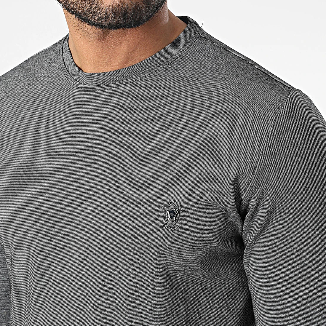 Le moins cher đ Sweat Crewneck RBL6181 Noir Chiné de Classic Series â 4 Le moins cher đ Sweat Crewneck RBL6181 Noir Chiné de Classic Series â â Image 2