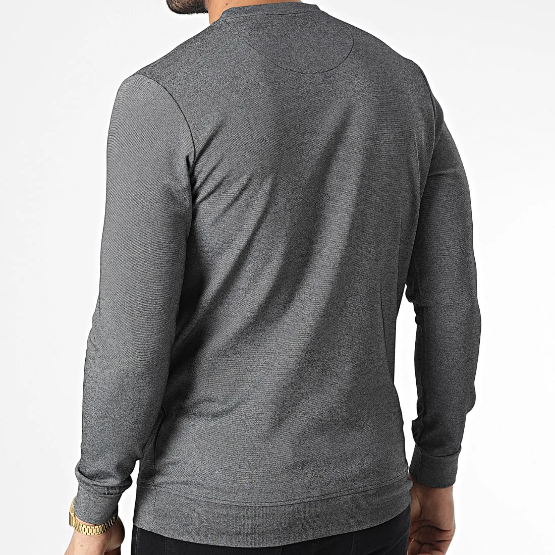 Le moins cher đ Sweat Crewneck RBL6181 Noir Chiné de Classic Series â 6 Le moins cher đ Sweat Crewneck RBL6181 Noir Chiné de Classic Series â â Image 4