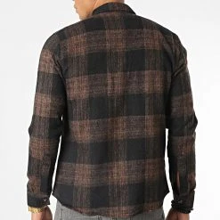 De gros 👍 Surchemise Carreaux Y-2241 Marron de Classic Series ❤️ -HautStyle Boutique classic series 348615 Y 2241 03 20221128T140907 04