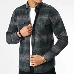 Le moins cher ⌛ Surchemise Carreaux Y-2042 Vert Bleu Marine de Classic Series 👍 -HautStyle Boutique classic series 348638 Y 2042 05 20221128T141039 03