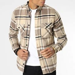 Promo 👏 Surchemise Carreaux Y-2242 Beige de Classic Series ❤️ -HautStyle Boutique classic series 348640 Y 2042 07 20221128T141057 03