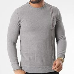 Tout neuf 👏 Sweat Crewneck RBL6213 Gris Chiné de Classic Series ⌛ -HautStyle Boutique classic series 348682 RBL6213 TAS 20221125T151328 03