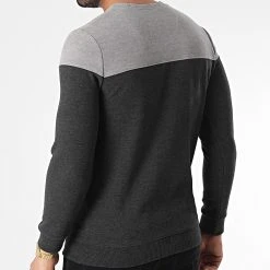 Vente flash ✔️ Sweat Crewneck RBL6211 Gris Anthracite Gris Clair de Classic Series 👏 -HautStyle Boutique classic series 348691 RBL6211 ANTRASIT 20221125T151207 04