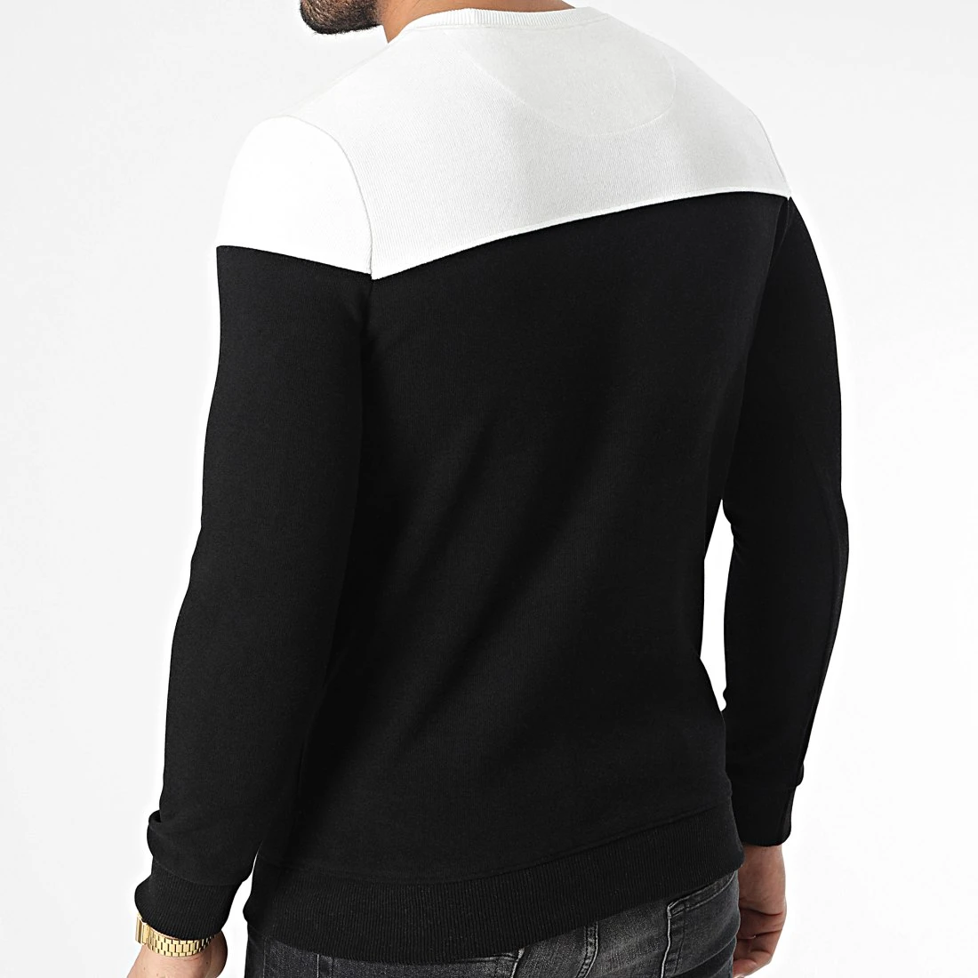 Vente flash ❤️ Sweat Crewneck RBL6211 Noir Blanc de Classic Series ❤️ 6 Vente flash ❤️ Sweat Crewneck RBL6211 Noir Blanc de Classic Series ❤️ – Image 4