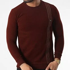 Bon marché ⭐ Sweat Crewneck RBL6213 Bordeaux de Classic Series 🎁 -HautStyle Boutique classic series 348715 RBL6213 KIREMIT 20221125T150308 03