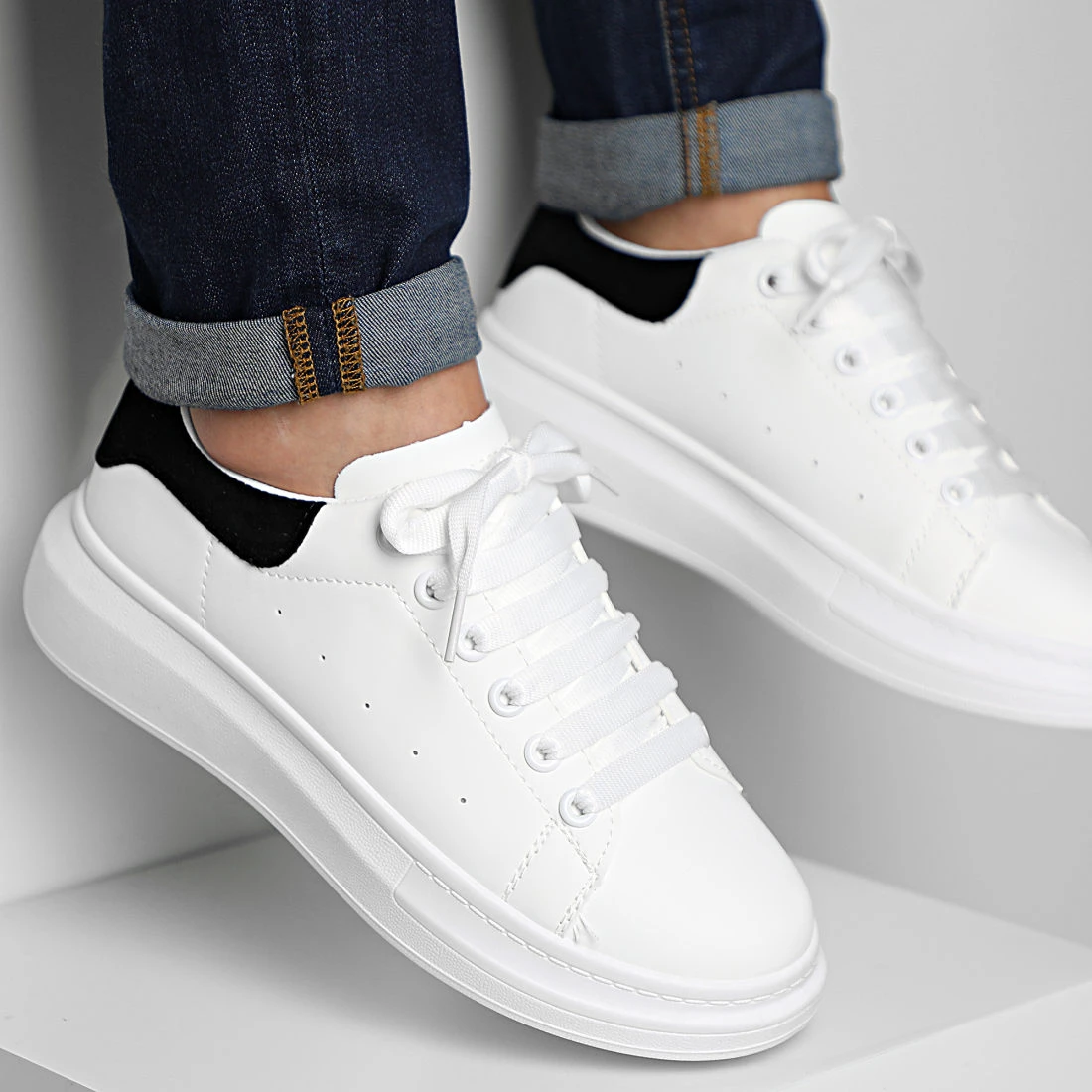 Acheter 🎉 Baskets K888 Blanc Noir de Classic Series 🥰 3 Acheter 🎉 Baskets K888 Blanc Noir de Classic Series 🥰