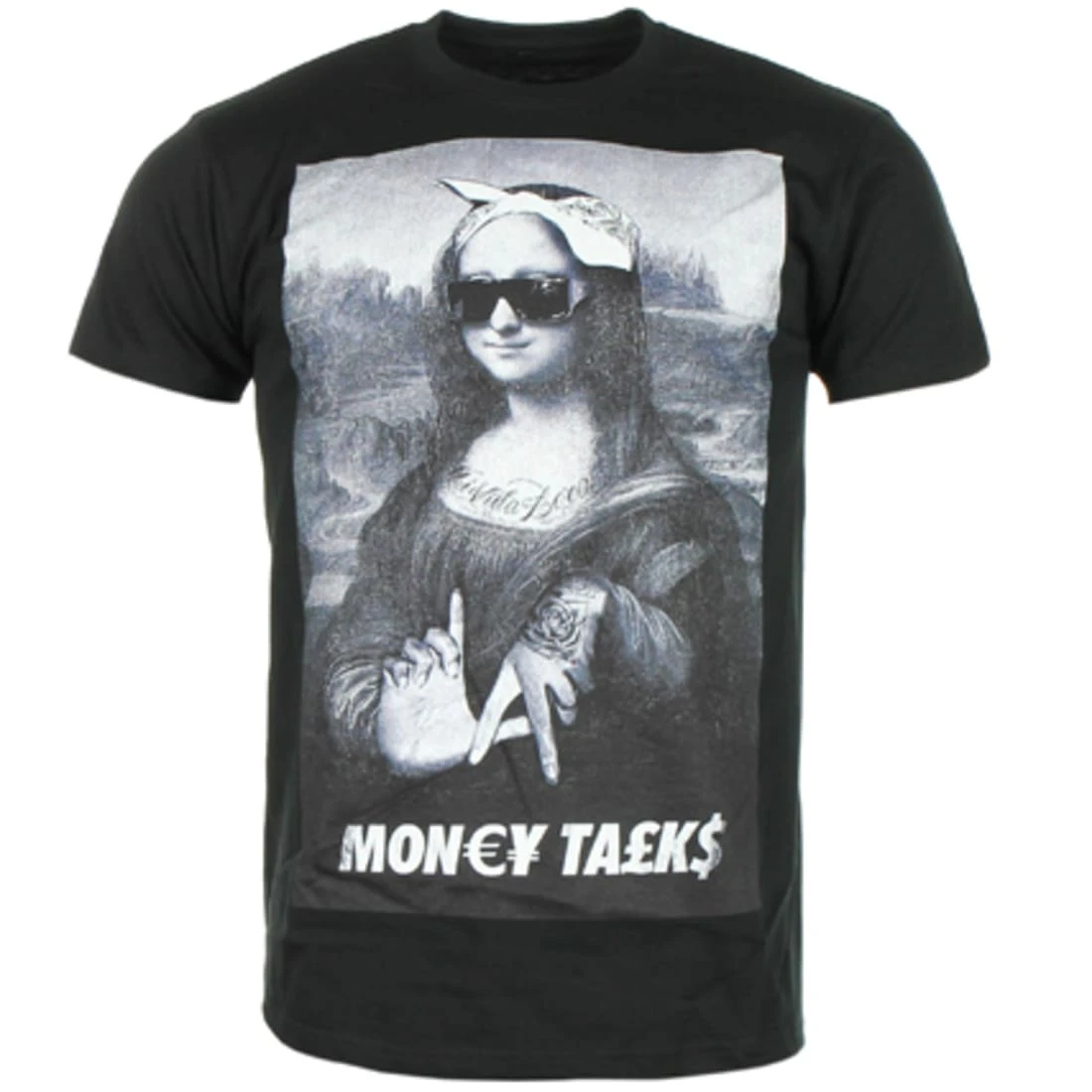 Budget 🔔 Tee Shirt Money Talks Joconde Noir de Classic Series 🌟