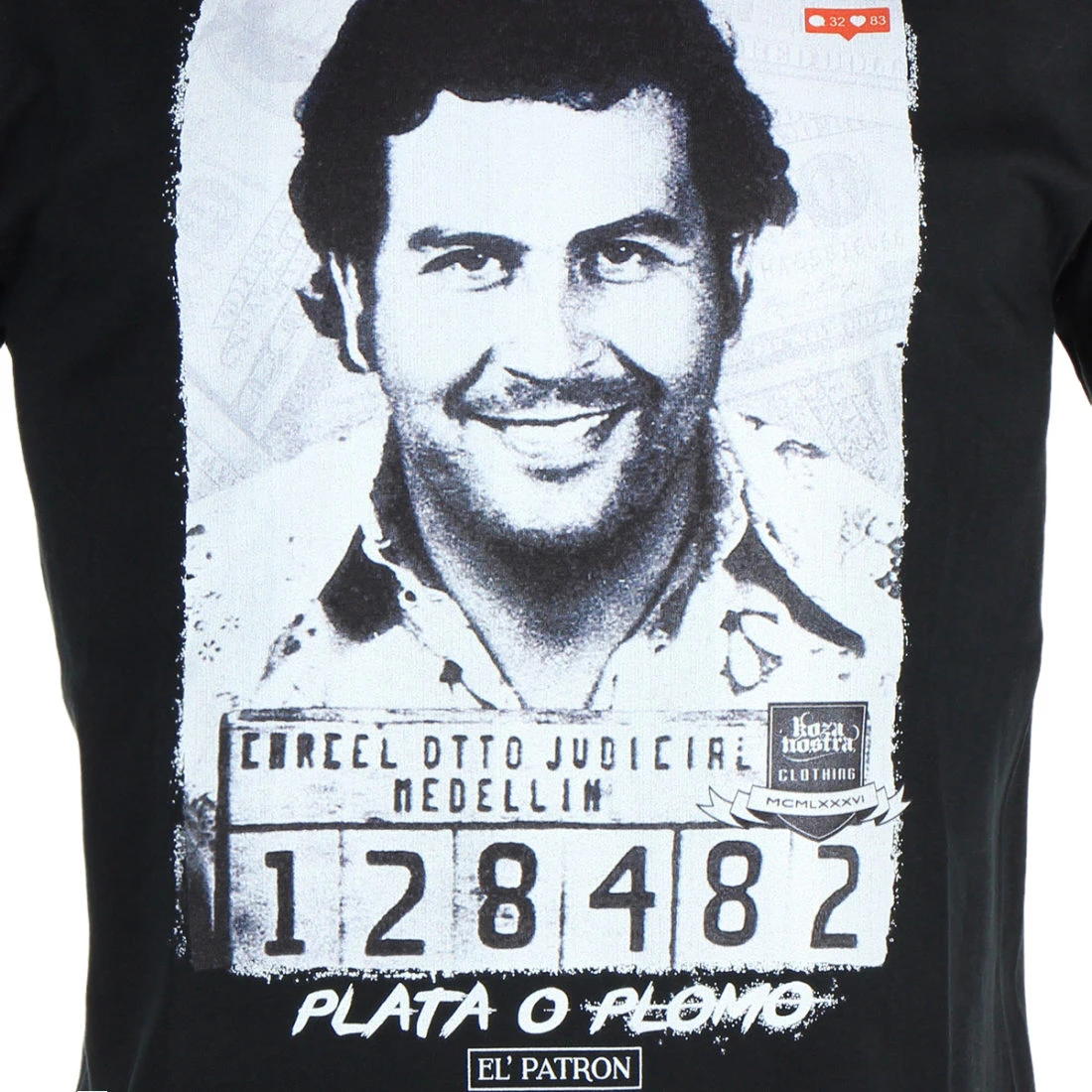 Meilleur prix ⭐ Tee 🌟 Shirt El Patron Noir de Classic Series 💯 4 Meilleur prix ⭐ Tee 🌟 Shirt El Patron Noir de Classic Series 💯 – Image 2