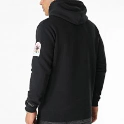 Tout neuf ⭐ Sweat Capuche Cali Noir de Classic Series ✔️ -HautStyle Boutique green of california 266843 GREENOFCALIFORNIA SWCAP NOIR 20210607T140432 04