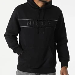 Coupon 🎁 Sweat Capuche Cedar Noir de Classic Series 😀 -HautStyle Boutique nicce london 297980 0118 K008 0001 20220119T145056 03