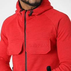 Offres ✨ Sweat Zippé Capuche Gortion Rouge de Classic Series 😍 7 Offres ✨ Sweat Zippé Capuche Gortion Rouge de Classic Series 😍 -HautStyle Boutique none 309436 GORTION RED 20220322T150644 02