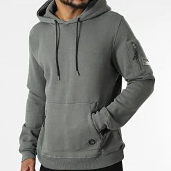 Coupon 🛒 Sweat Capuche H10600C21293A Gris Anthracite de Classic Series ⌛ -HautStyle Boutique sky rebel 317617 H10600C21293A 12400 20220517T161139 03
