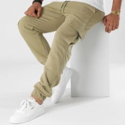 Offres 🎁 Pantalon Jogging SP118 Vert Kaki de Classic Series 👏 -HautStyle Boutique south pole 288457 SP118 KHAKI 20211020T134917 03