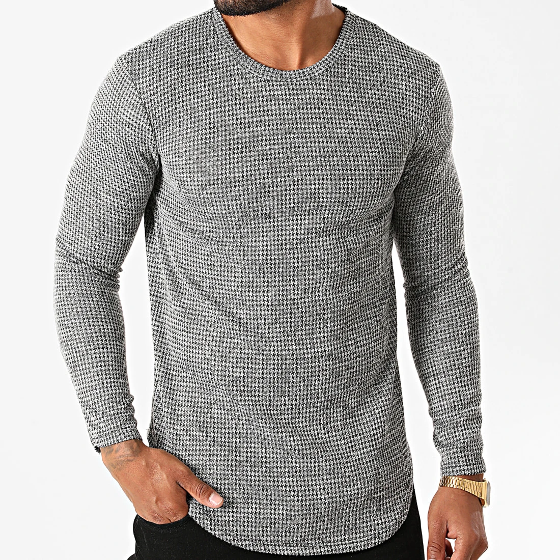 Meilleur prix 👏 Pull Slim U2213 Gris Chiné de Classic Series 🥰 5 Meilleur prix 👏 Pull Slim U2213 Gris Chiné de Classic Series 🥰 – Image 3