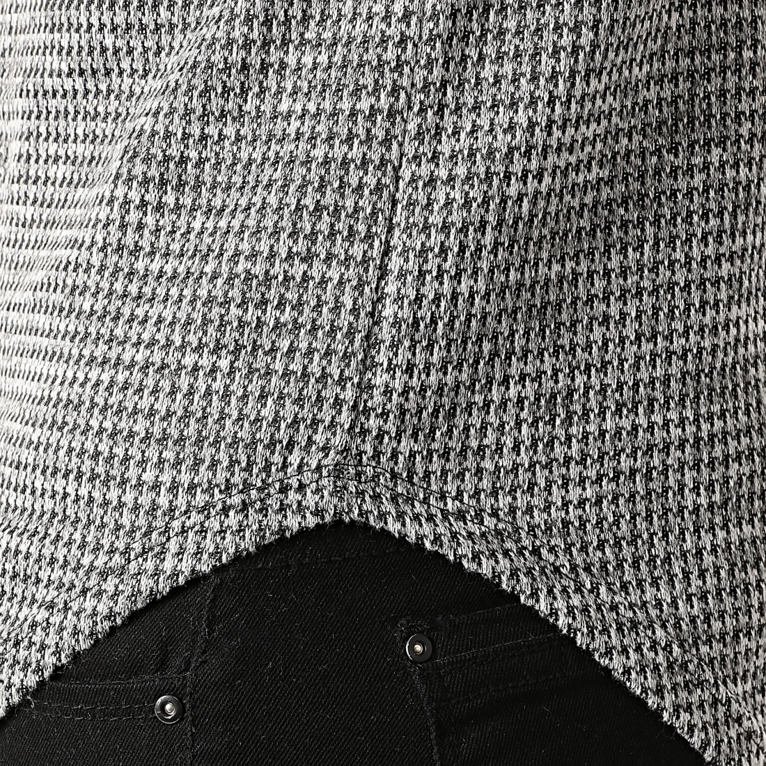 Meilleur prix 👏 Pull Slim U2213 Gris Chiné de Classic Series 🥰 6 Meilleur prix 👏 Pull Slim U2213 Gris Chiné de Classic Series 🥰 – Image 4