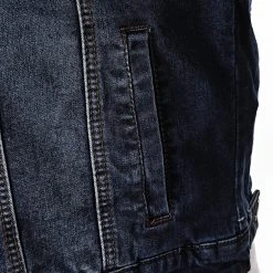 Acheter 👏 Veste Jean Col Mouton 66123 Bleu Denim de Classic Series ❤️ -HautStyle Boutique terance kole 238002 Y66123 BLUE 20201019T134251 04