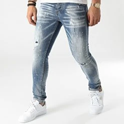 Acheter 🌟 Jean Skinny 72298 Bleu Denim de Classic Series 👍