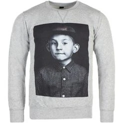 Promo 🔔 Sweat Crewneck Dewey Cap Gris Chiné de Classic Series 🔥